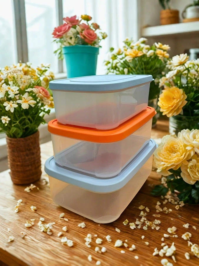 Bộ hộp thực phẩm AKIKO 1500ml-2000ml-2500ml