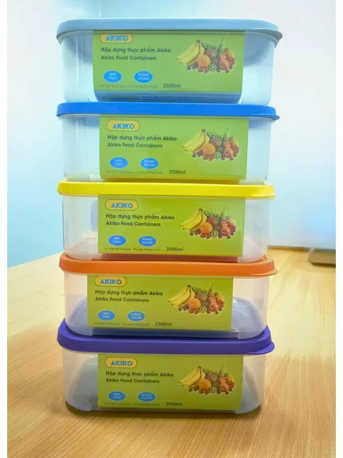 Hộp thực phẩm AKIKO 2500ml